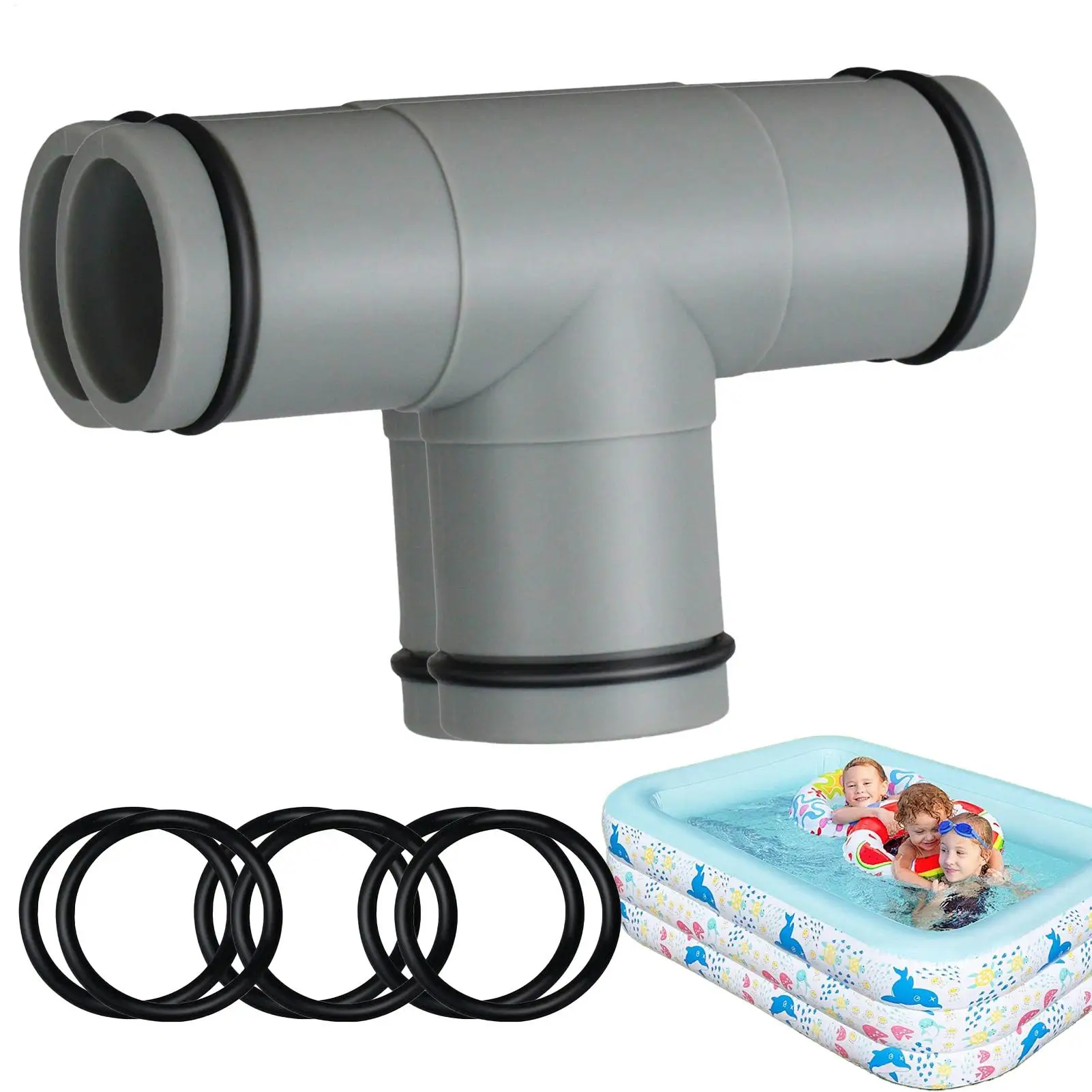 Pool Pipe Connector 1.25inch Swimming Pool Pipe Extension Connection Head For 1-1/4inch Hose Swimming Pool Hose Accessories