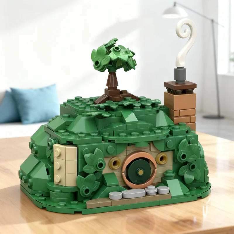 

342 детали MOC LOTR: Карта Шир-кунстарки в микромасштабе, модель из серии «Властелин колец», конструктор, игрушка, подарок, креативный предмет для коллекции и декора стола