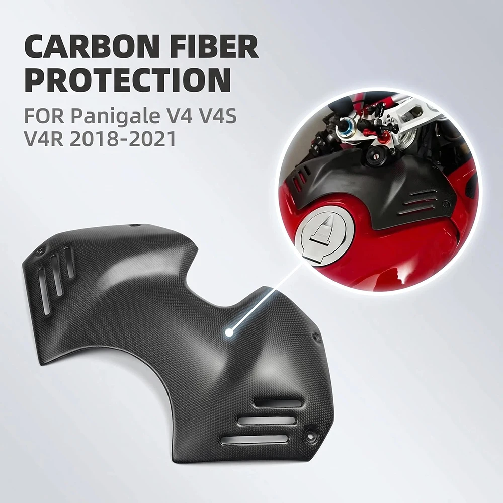 For Ducati Panigale V4 V4S V4R 2018-2021 Motorcycle Carbon Fiber Front Tank Fuel Air Box Cover Fairing Cowl