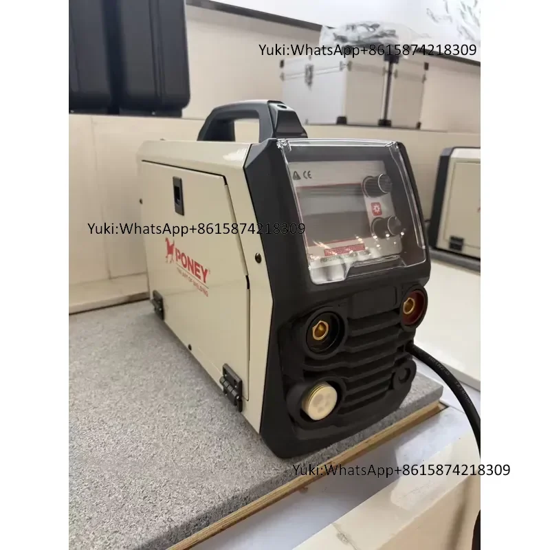 New 220V PONEY Multifunctional Inverter MIG Welder MIG-200 0.8mm Double Pulse LCD Digital Control Synergistic