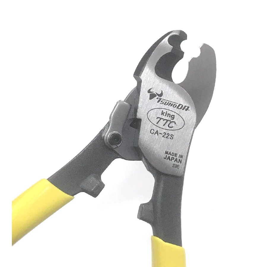 Imagem -04 - Tsunoda-ttc Spring Loaded Cabo Cutter iv Alicate de Corte Capaz de Cortar Cabo de Cobre Ca22s 162 mm