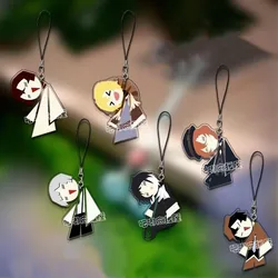 Cadena de teléfono móvil Bungo Stray Dogs, colgante de acrílico de Dazai, Osamu, Nakahara, Chuuya, correas de teléfono móvil Kawaii, cordón colgante lindo