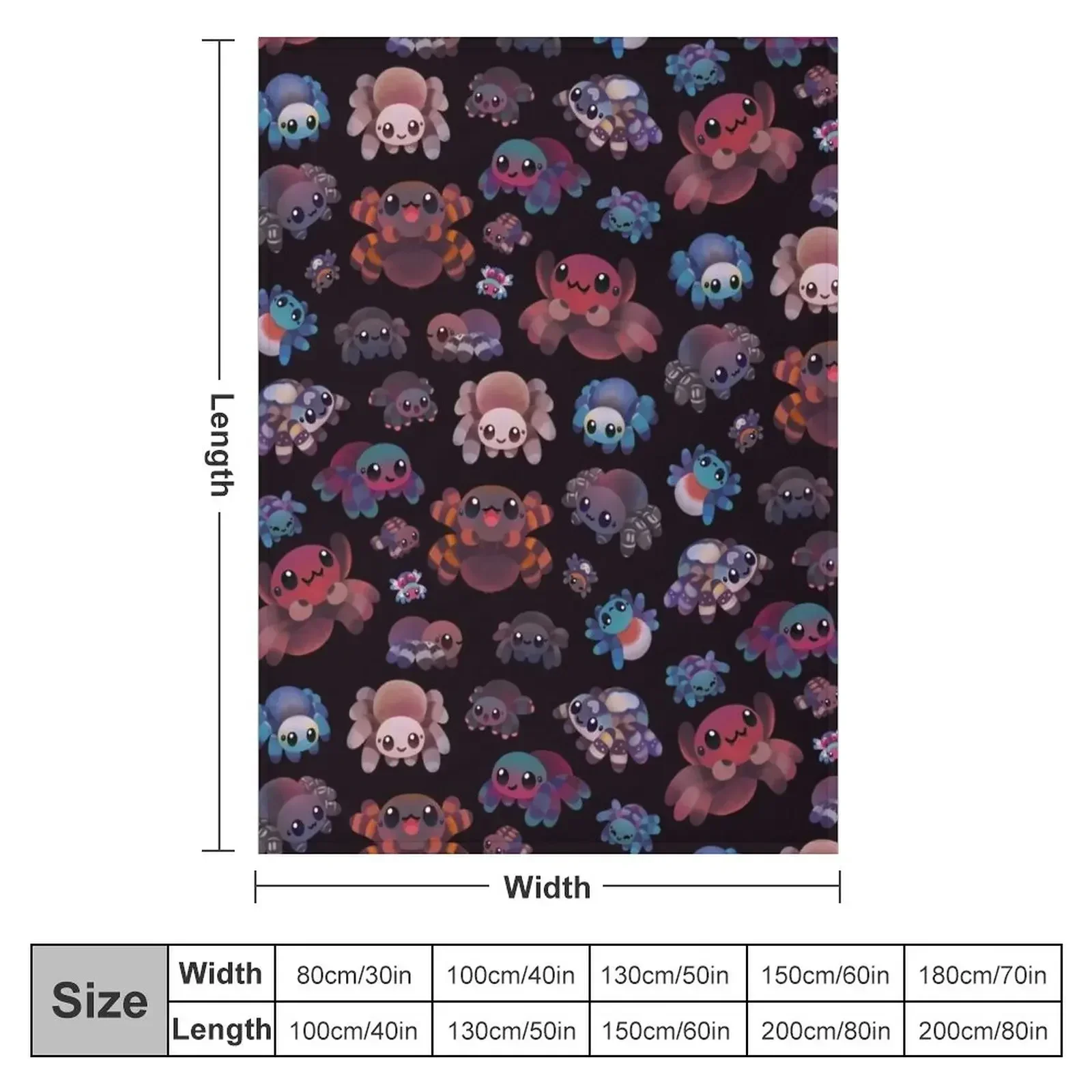 Tarantulas - dark Throw Blanket Sleeping Bag Warm Thin Winter beds Blankets