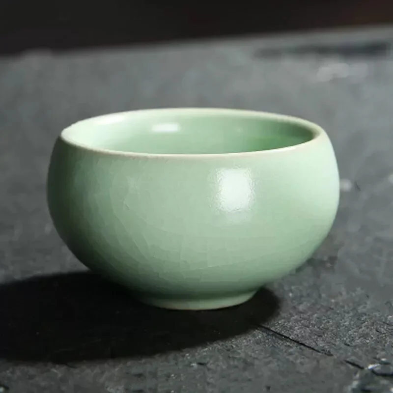 

Ru Kiln Tea Set Teacup Cracked Glaze Ceramic Tea Cup High Quality Tea Bowl Tea