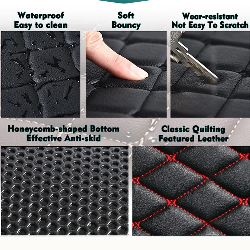 For Ford Focus Mk2 Mk2.5 2005~2015 Car Floor Mats Rugs Panel Footpads Anti-Slip Carpet Cover Cape Foot Pads Sticker Accessories