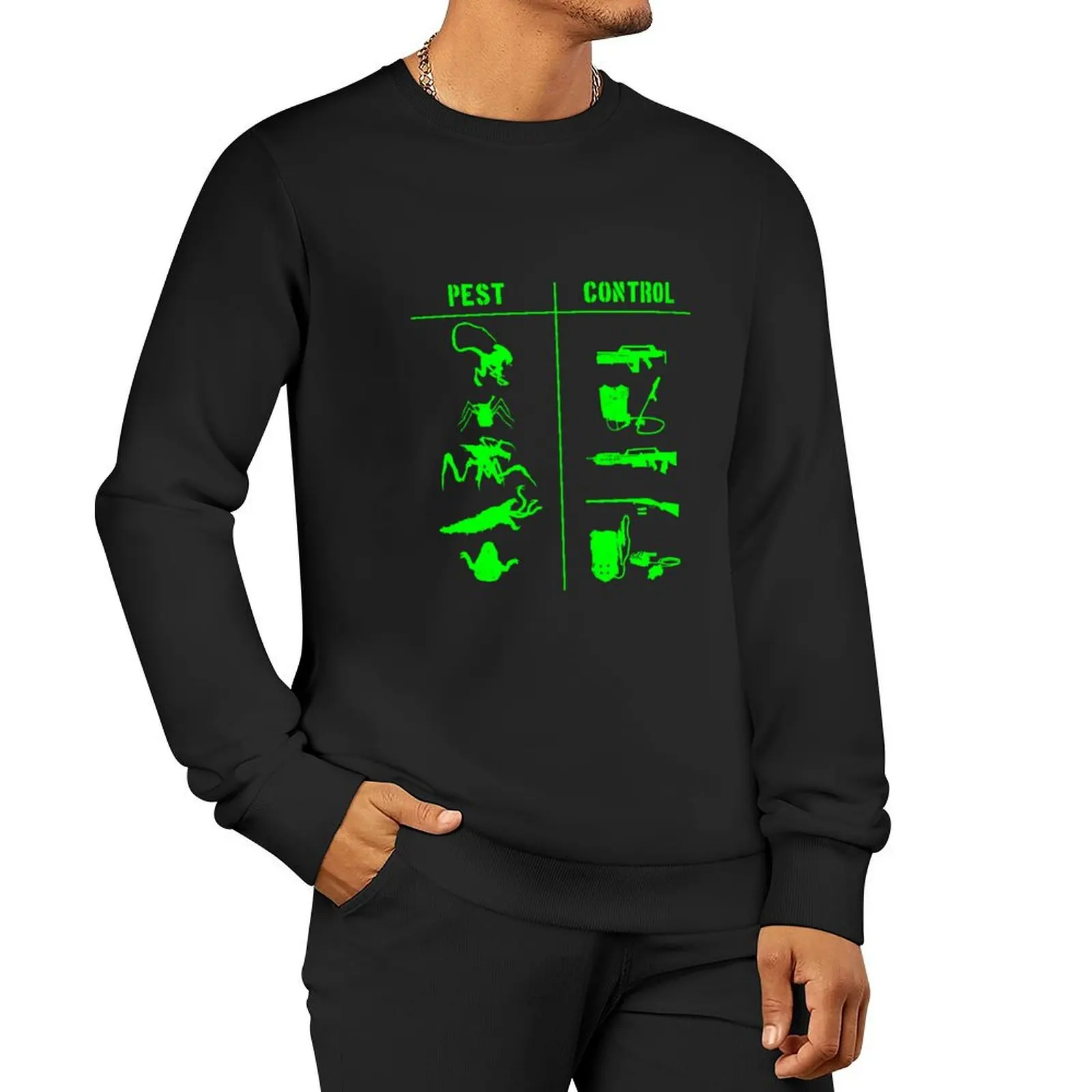 

Pest Control - green Pullover Hoodie autumn clothes aesthetic sweatshirts