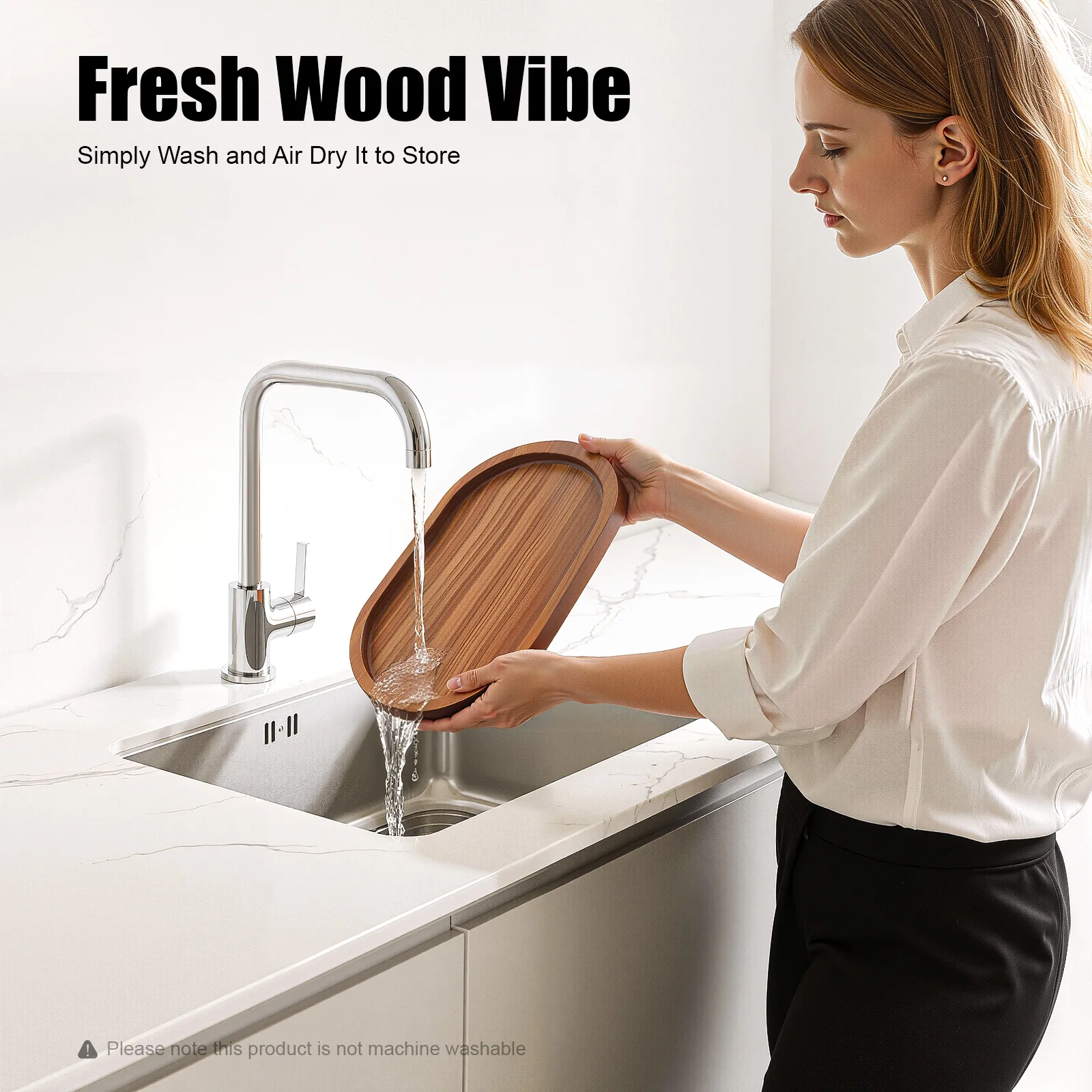 12 قطعة من صواني تقديم الخشب من BulkHarbor، أطباق خشبية طبيعية، ألواح Charcuterie، أطباق خشبية بيضاوية، صفقة للأغذية والجبن والخبز #6