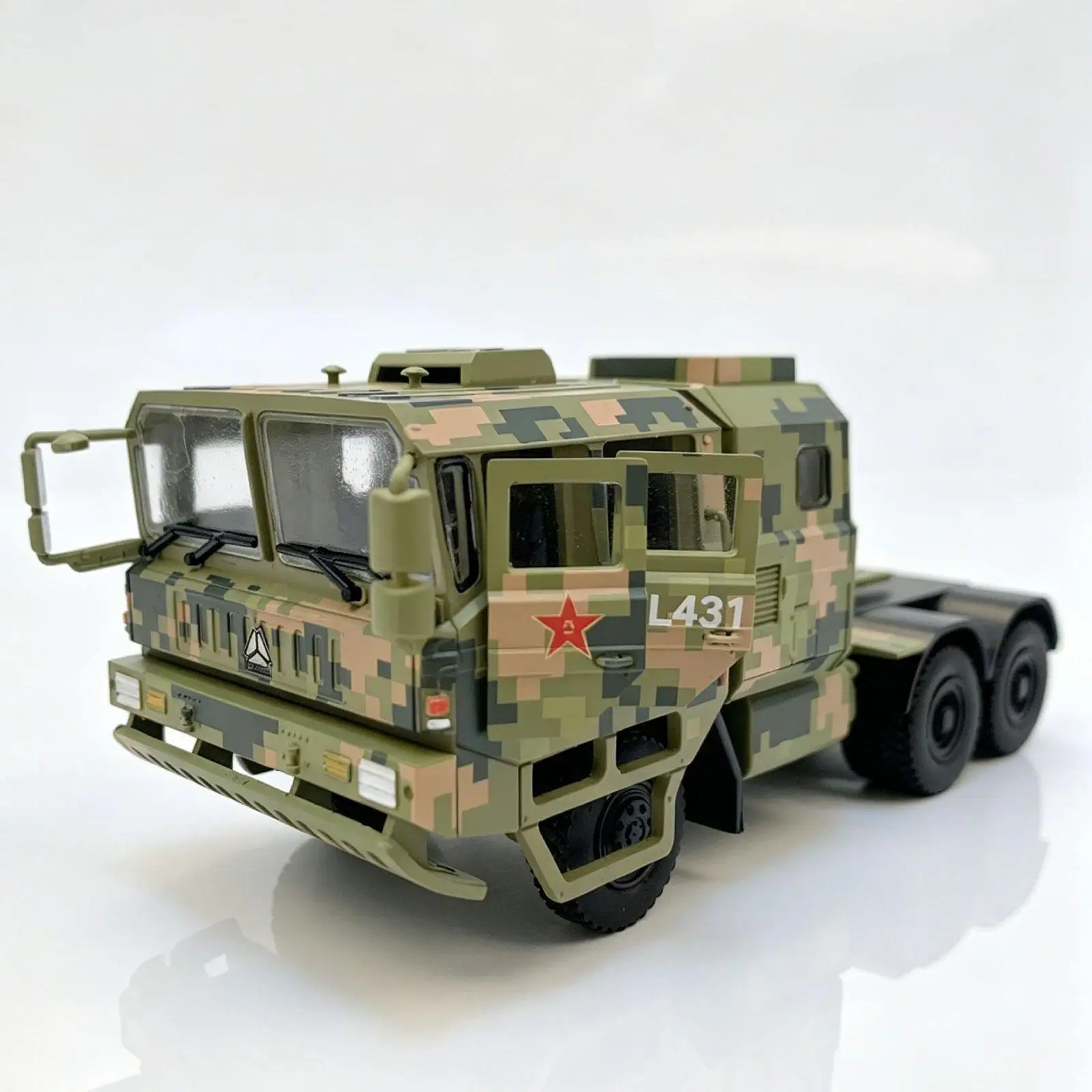 1 60 Scale Armored Vehicle Launcher Model Car Toy for Kids Educational Miniature Truck Desk Ornament