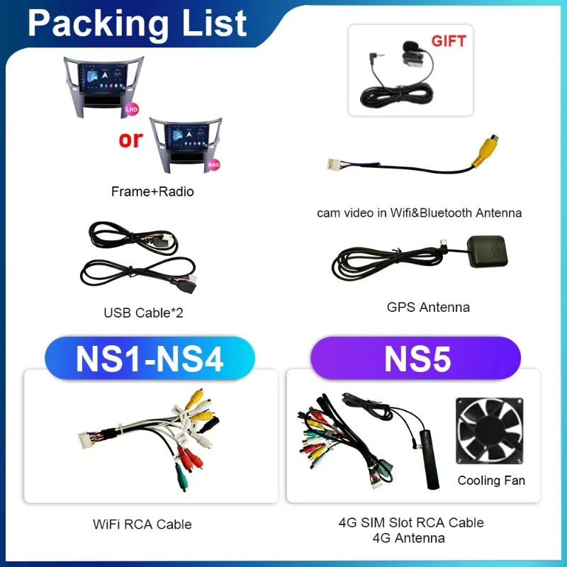 For Subaru Outback 2009 2010- 2014 Android 15 Car Radio Wireless Carplay DSP GPS Navigation Auto Multimedia Video Stereo Player