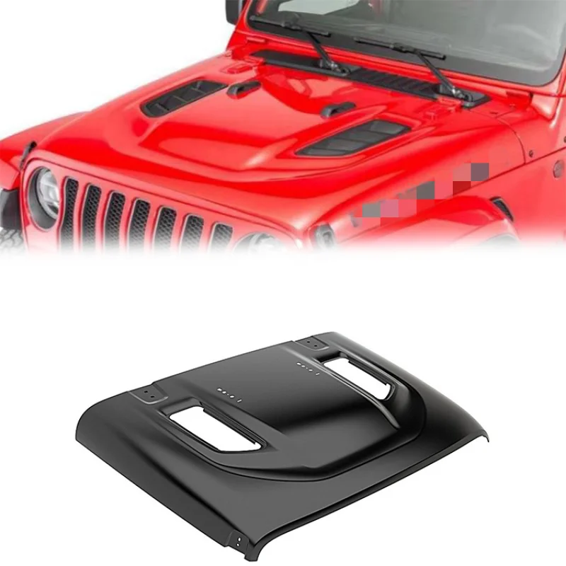 

Spedking Hood Bonnet Car Offroad 4x4 Auto Accessories Car Hood for Wrangler Gladiator JL JT 2018+