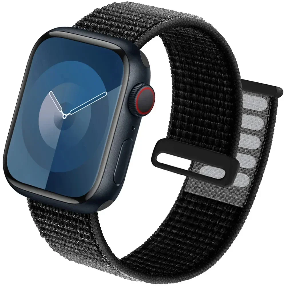 Nylon-Schlaufenarmband für Apple Watch-Armbänder 49 mm Ultra2 44 mm 40 mm 45 mm 41 mm 46–42 mm Armband für iWatch-Armband Serie 9 8 SE 7 6 5 4 10