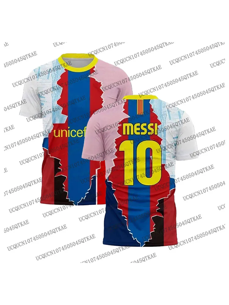 2025 الرجال ميسي خاص توقيع مشترك قصيرة الأكمام قميص كرة القدم الشباب تدريب كرة القدم موحدة تنفس جيرسي الشاطئ التي شيرت