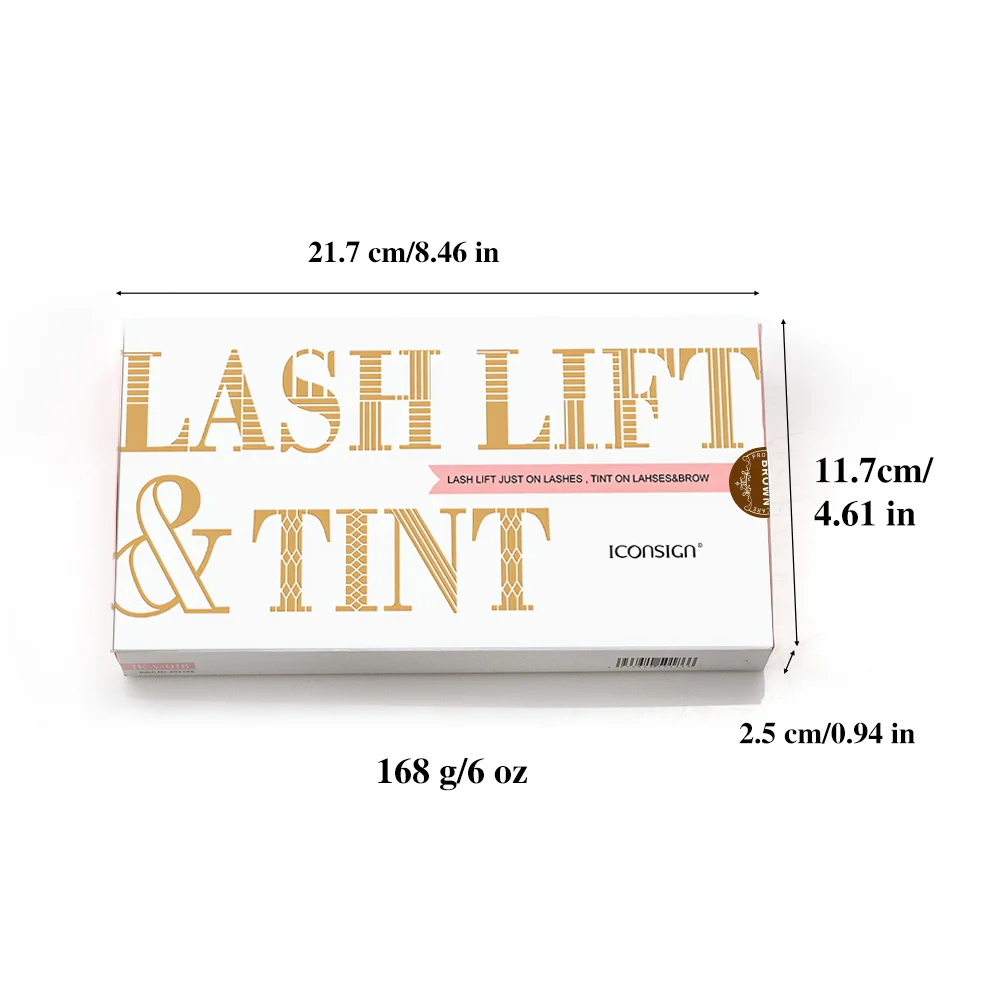 Iconsign Lash Lift Kit En Wenkbrauw Kleurstof Tint Kit Professionele Wimpers Perm Kit Laminering Lash Tillen Set Ogen Make-Up Tools Zwart