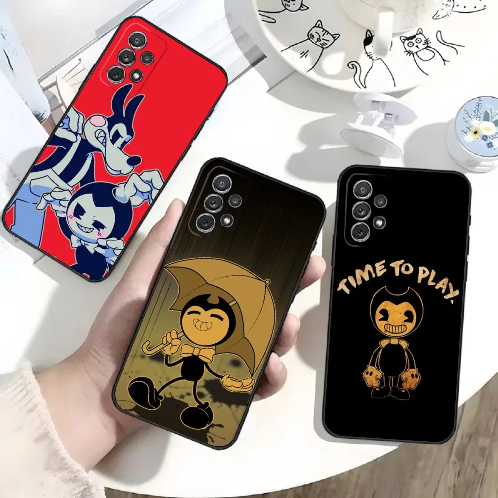 Game B-Bendy Phone Case For Samsung S25,S24,S21,S22,S23,S30,Ultra,S20,Plus,Fe,Lite,Note,10 Black Soft Shell Game B-Bendy Phone Case For Samsung S25,S24,S21,S22,S23,S30,Ultra,S20,Plus,Fe,Lite,Note,10 Black Soft Shell