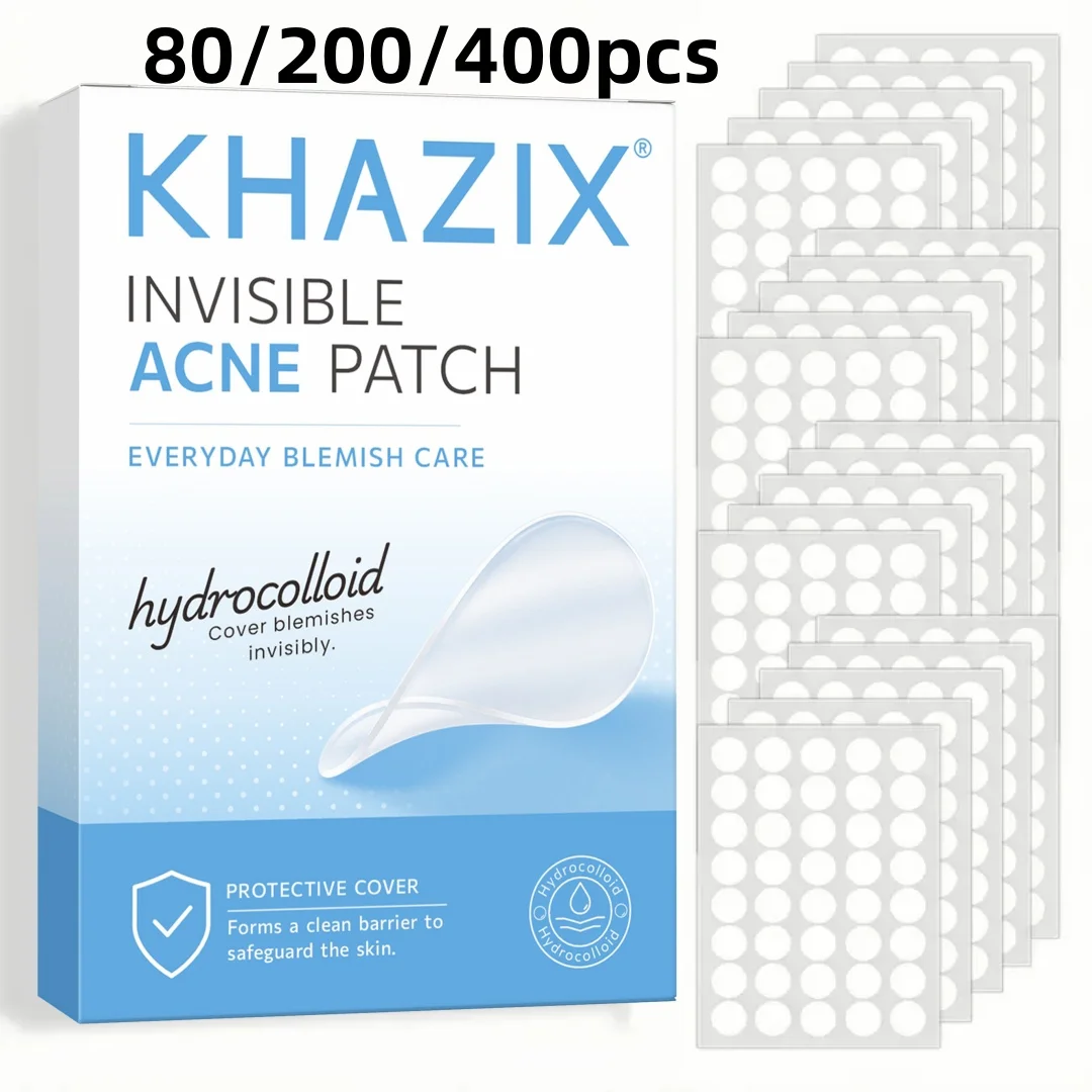 80/200/400pcs Hydrocolloid Acne Pimple Patch, Hydrocolloid Spot Stickers, Covering Zits and Defect, Nighttime Spot