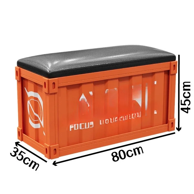 Industrial style shoe changing stool, storage stool, basketball hall, dance studio, gym, waiting for rest 3