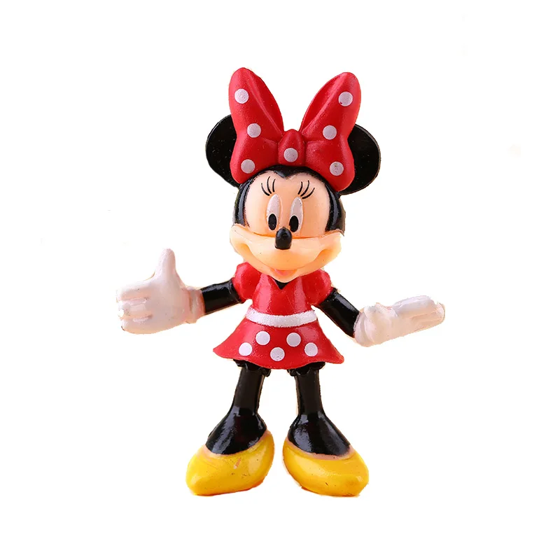 Disney Anime 4pcs/set MICKEYs & Minnie Mouse Cartoon pvc action figure toys doll Children toys for kids