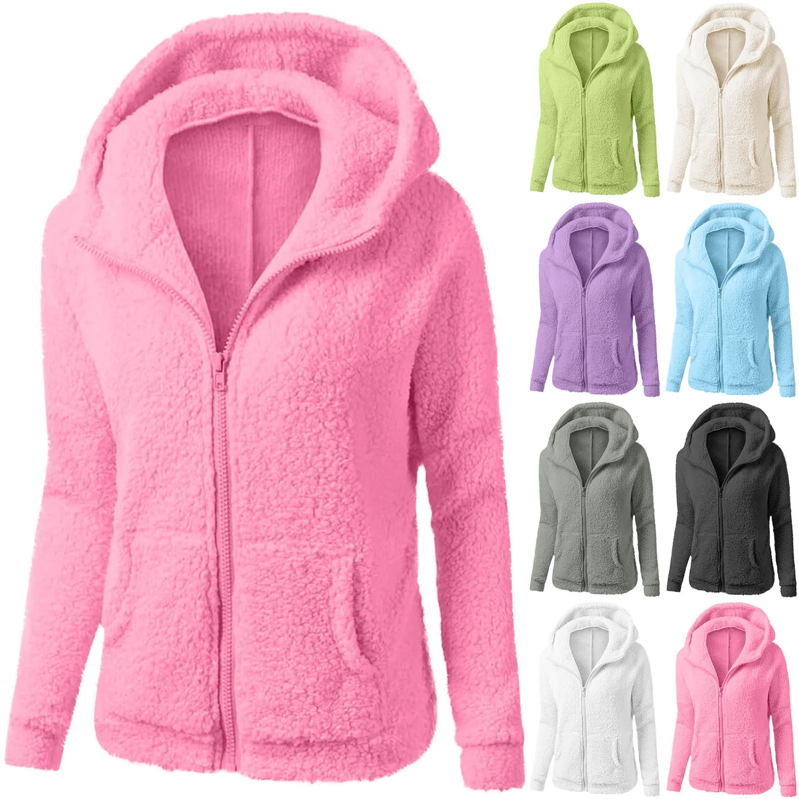 

Little Girls Winter Coats Girls Zip Up Fleece Hoodie Jacket Cute Trendy Full Zip Sweatshirt Outwear Girls Winter Jacket Size 9