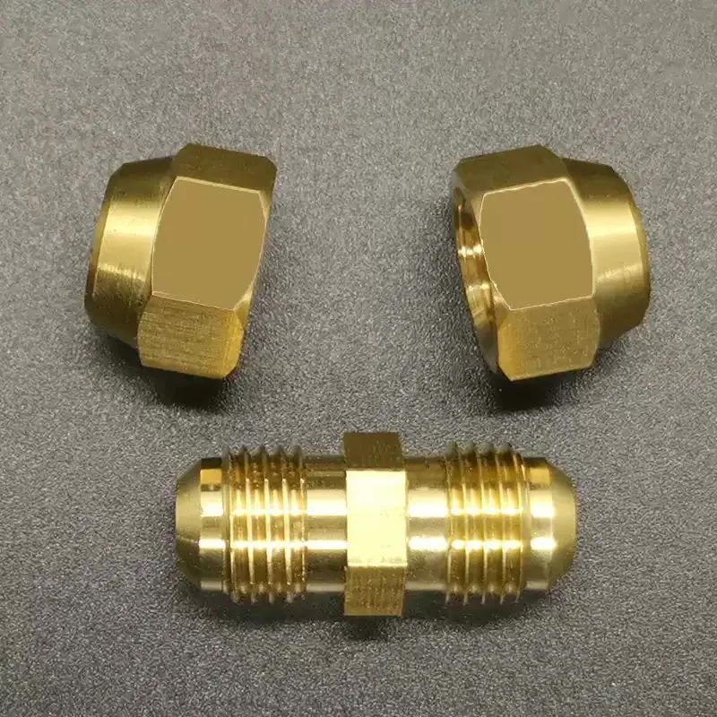 copper Flaring connect 4mm 6mm 8mm 10mm 12mm 14mm 16mm brass fitting copper expansion estuary flared Adapter Connector