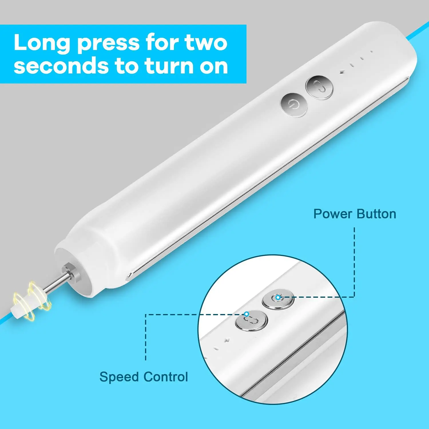 (Spotlight Lighting) Tragbares elektrisches USB-Nagelfeilen-Set: Maniküre, Nagelentfernung und Polieren, All-in-One-Gerät.