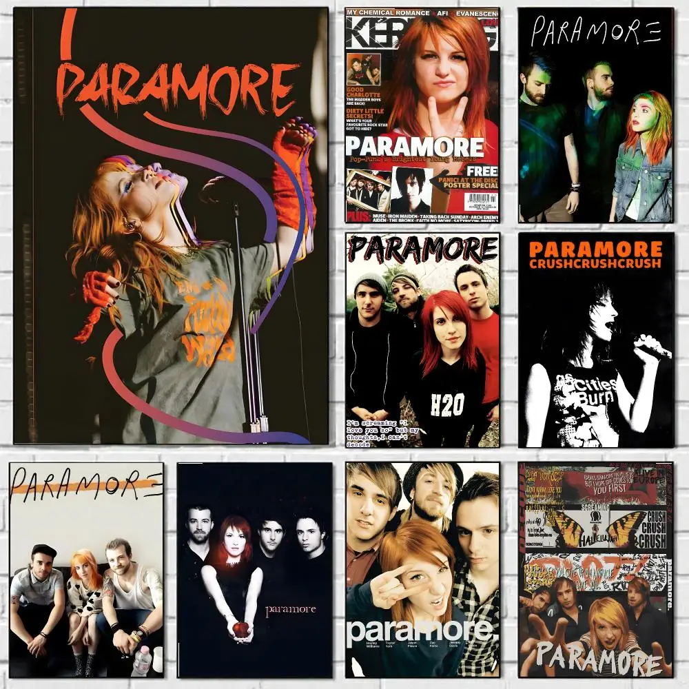 Rock Band P-paramore Poster Prints Wall Art Pictures For Modern Bedroom Game Room Home Aesthetic Room Deco