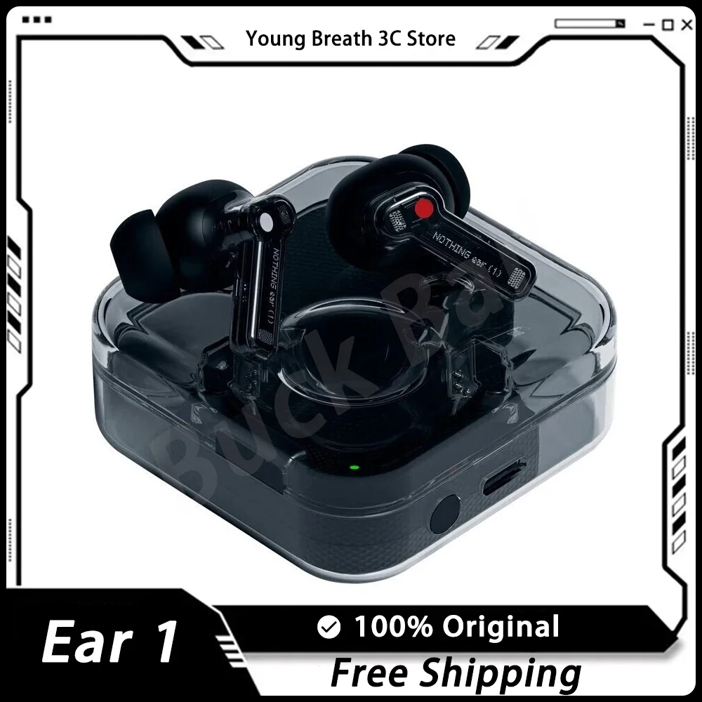 

Original Nothing Ear 1 Wireless Earbuds Bluetooth 5.2 Earphones Dynamic ANC Active Noise Cancellation In-Ears Custom Headphone