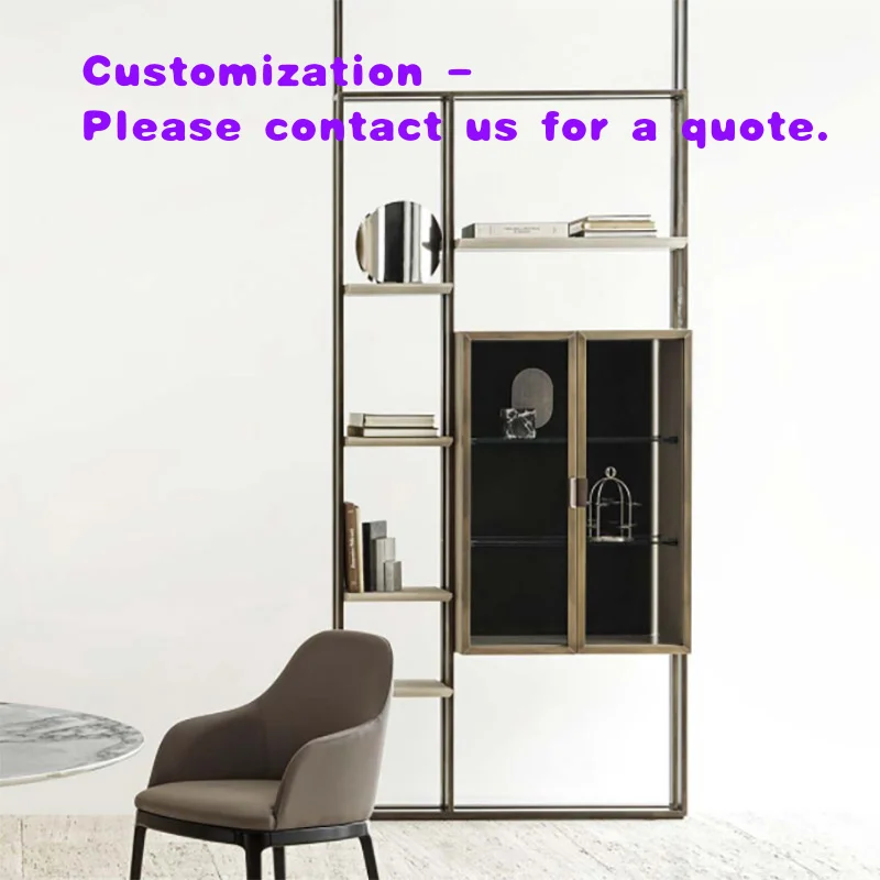 

custom.New Design Bookshelf Bedroom Stainless Steel Office Bookshelf Minimalist Bookshelf Multi-functional Shelf