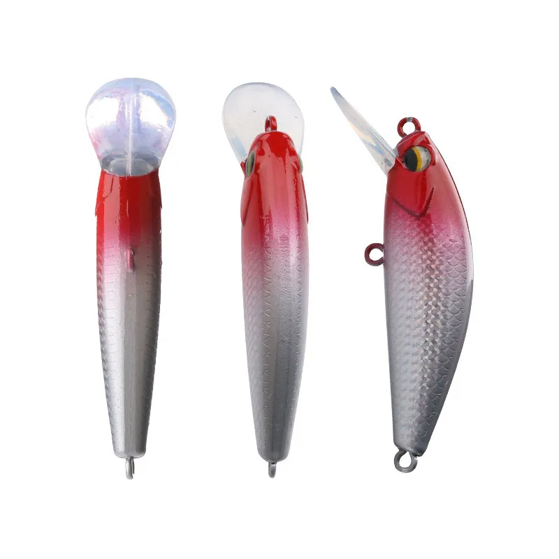 Bazooka Sinking Minnow Hard Bait Fishing Lure Crankbaits Laser Slow Mixed Wobbler  Depth Carp Mini Pesca Pike Tackle Bass Winter