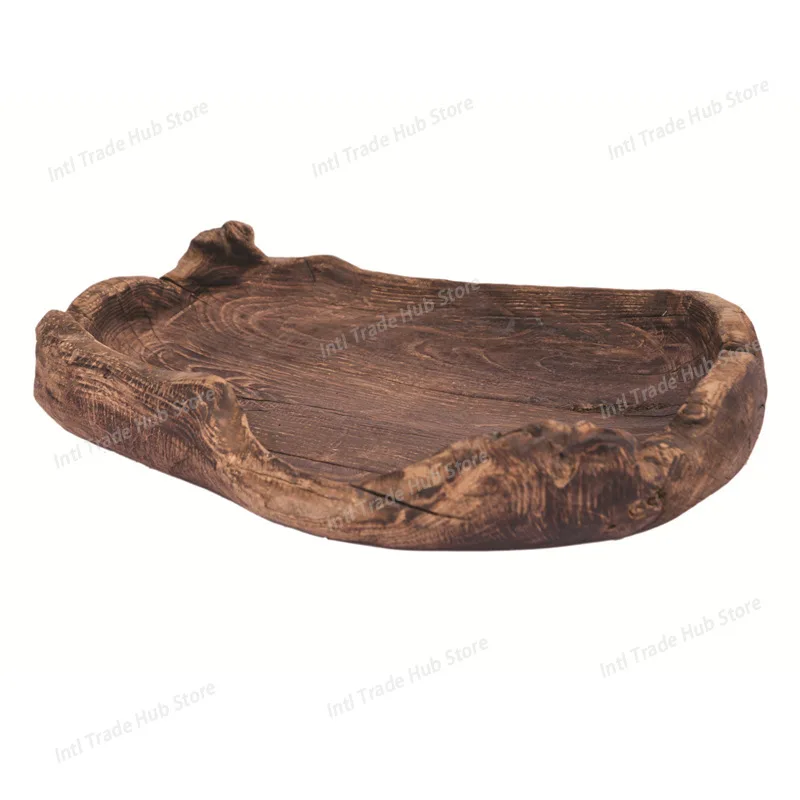 

Artisanal Wood Serving Tray - Decorative Tableware for Guesthouse Home Decoration