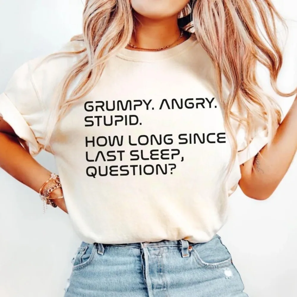 Camiseta con cita de Grumpy Rocky, camiseta de ciencia ficción inspirada en Project Hail Mary Rocky, regalo para fanáticos de la ciencia ficción, ropa para mujer con eslogan