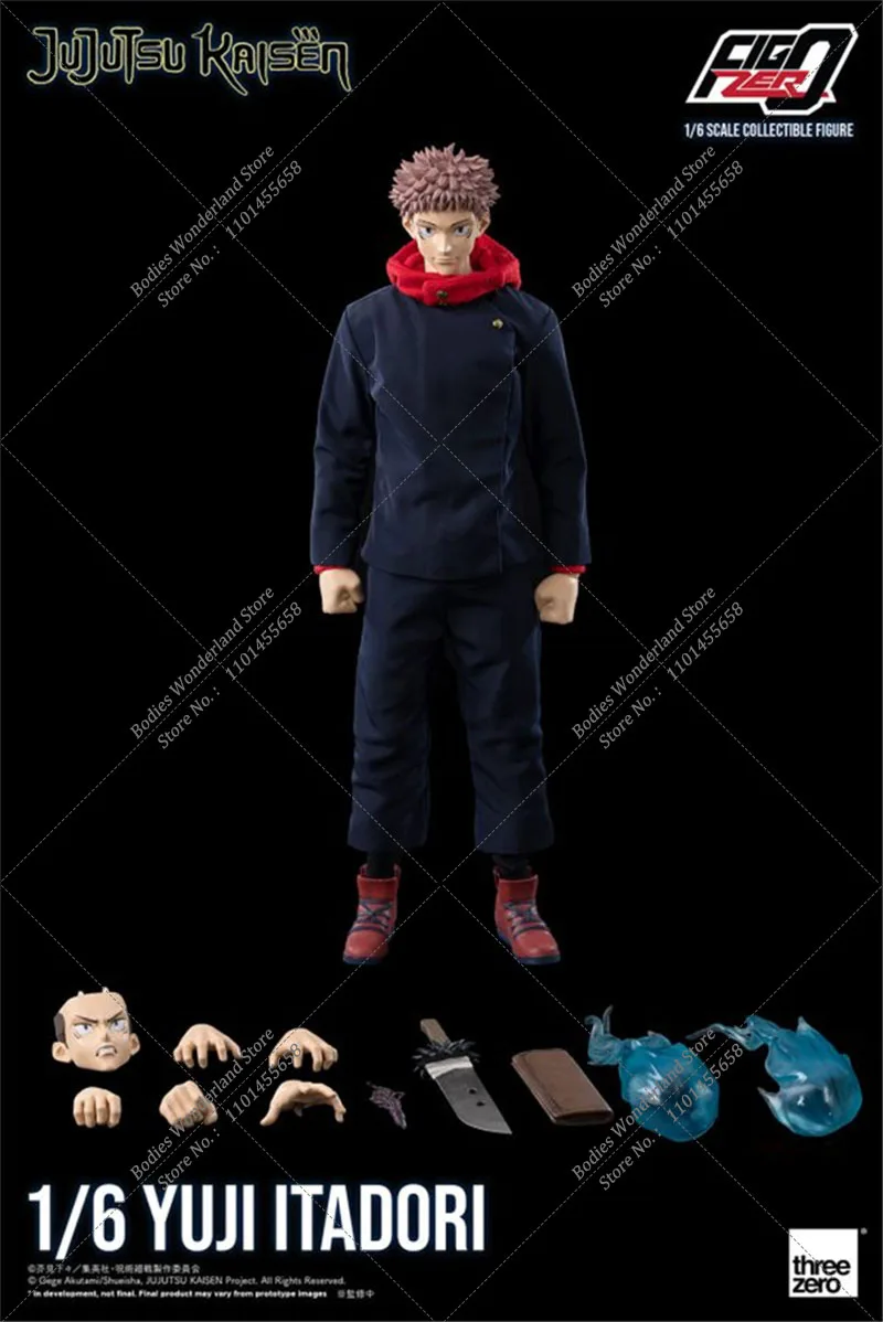 Threezero 3Z03740M0 1/6 Scale Jujutsu Kaisen Fushiguro Megumi Kugisaki Nobara Satoru Gojo 12Inch Action Figure Model Toys