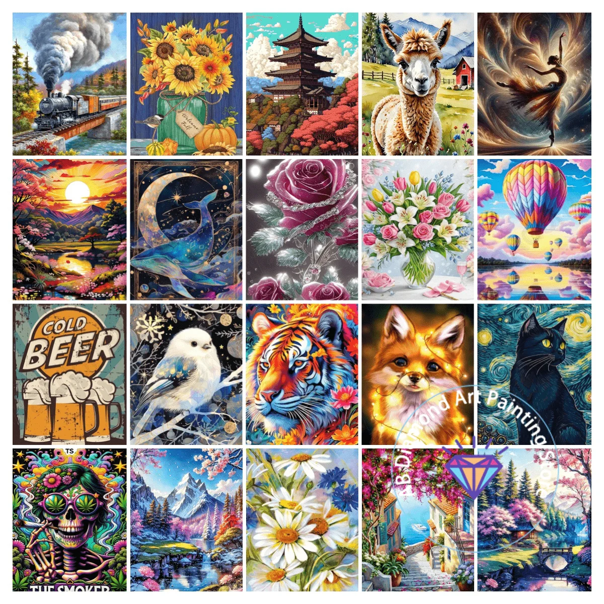 

Новый животный цветок пейзаж алмазная живопись комплект 5D DIY Алмазная вышивка крестиком ручная работа художественный подарок украшение дома