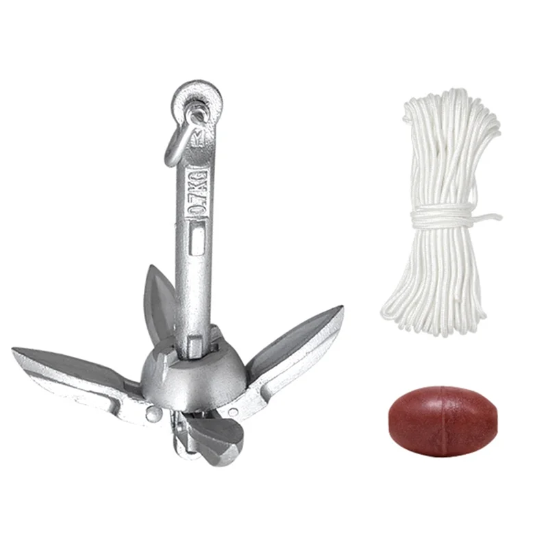 

0,7 кг стальной складной якорь для водного транспорта, каяк, морской каноэ, лодка, плит, рыболовная лодка, якорь, аксессуары для лодки-N25R