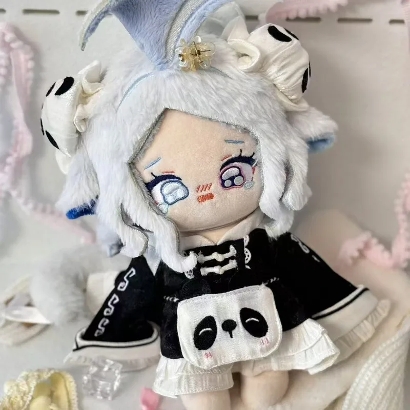 20CM Anime Genshin Impact Furina śliczne pluszowe lalki z szkieletem nadziewane Cosplay Kawaii uszy festiwal dla przyjaciół prezent