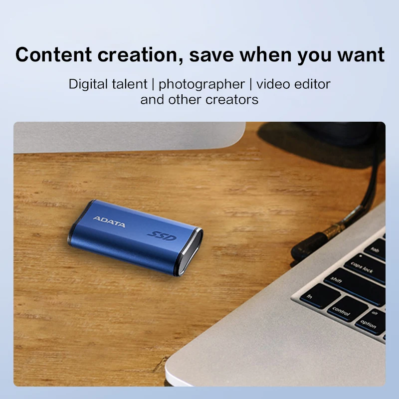 ADATA Portable Solid State Drive SE880 Blue SSD 500GB 1TB 2TB External Hard Drive USB3.2 Type-C PSSD Hard Disk Up to 2000Mb/s
