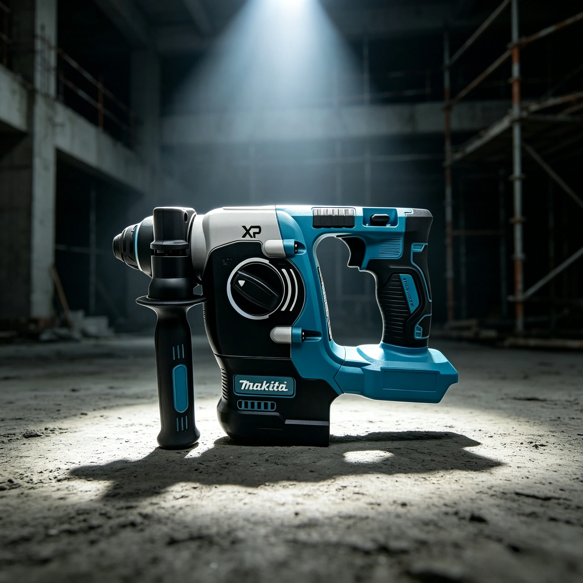 Makita High‑Torque Brushless Cordless Hammer Drill, Multifunctional Rotary Hammer for Drilling Work, Bare Unit