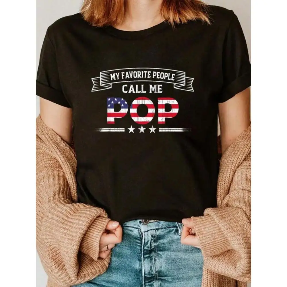 

MY FAVORITE PEOPLE CALL ME POP T-Shirt American Flag Patriotic Star Stripes Tee Funny Dad Grandpa Gift Men Women