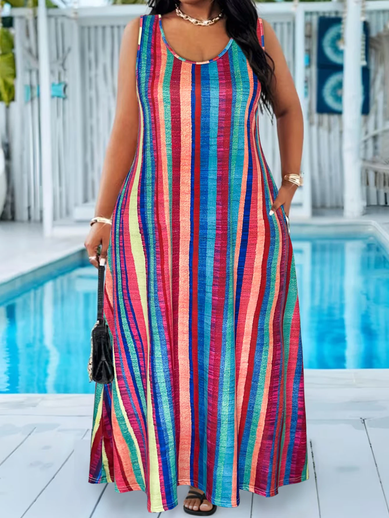 Thumbnail 3 - #44 Best Selling Womens Plus Size Maxi Dress