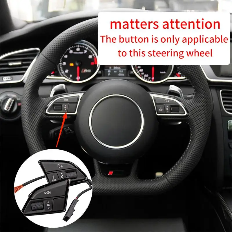 4L0951523D New Car Steering Wheel Multi Function Control Buttons Switch STD For Audi A4 A5 Q5 Q7 S4 S5 RS4 4L0951523DXHA