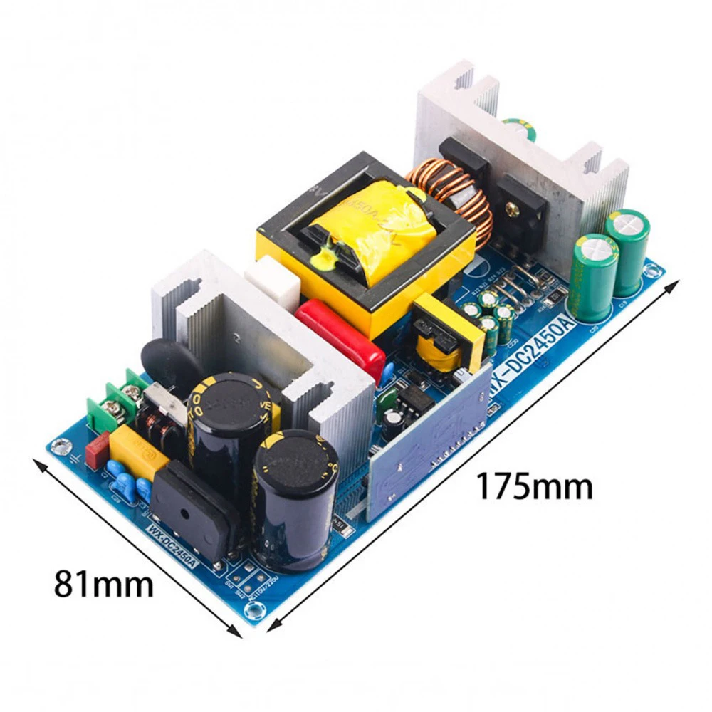 24V 20A 500W スイッチング電源モジュール ハイパワー AC-DC コンバータ 安定化電源ボード 短絡保護機能付き