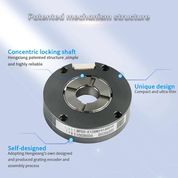 Encodeur rotatif absolu industriel, interface MP55 RS485, 17-24 bits, simple tour et multi-tours, encodeur de position SSI BiSS-C