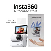 Original Insta360 GO 3S Action Camera Standard Bundle - 64GB (Arctic White/Midnight Black)