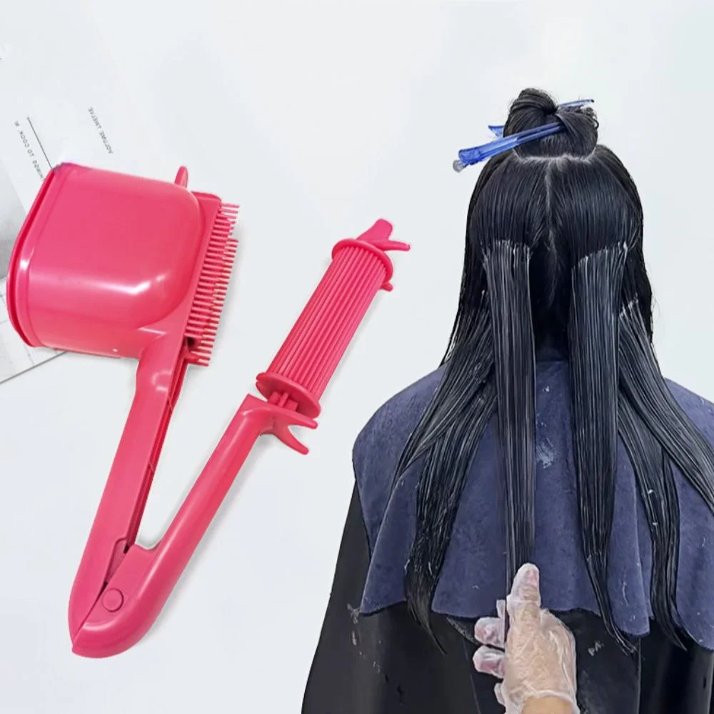 

Professional Roller Comb Applicator Hair Coloring 2-In-1 Cream Color Applicator Hair Care Dye Dyeing Bowl Brush Barbershop