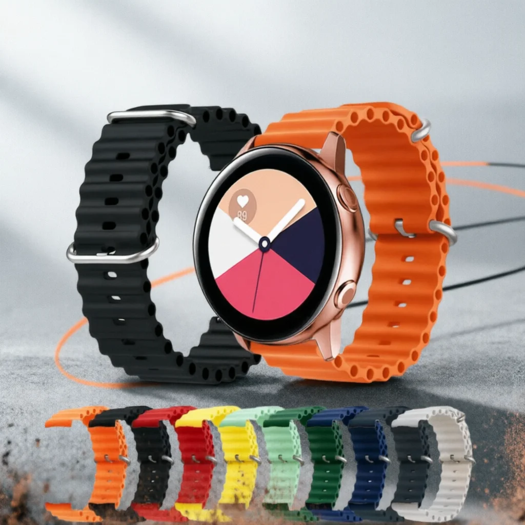 Ocean Silikonarmband für Samsung Galaxy Watch 7 6 5 4 3 Band 4/6 Classic Gear S3 20mm 22mm Armband für Amazfit GTS/GTR 2 3 4