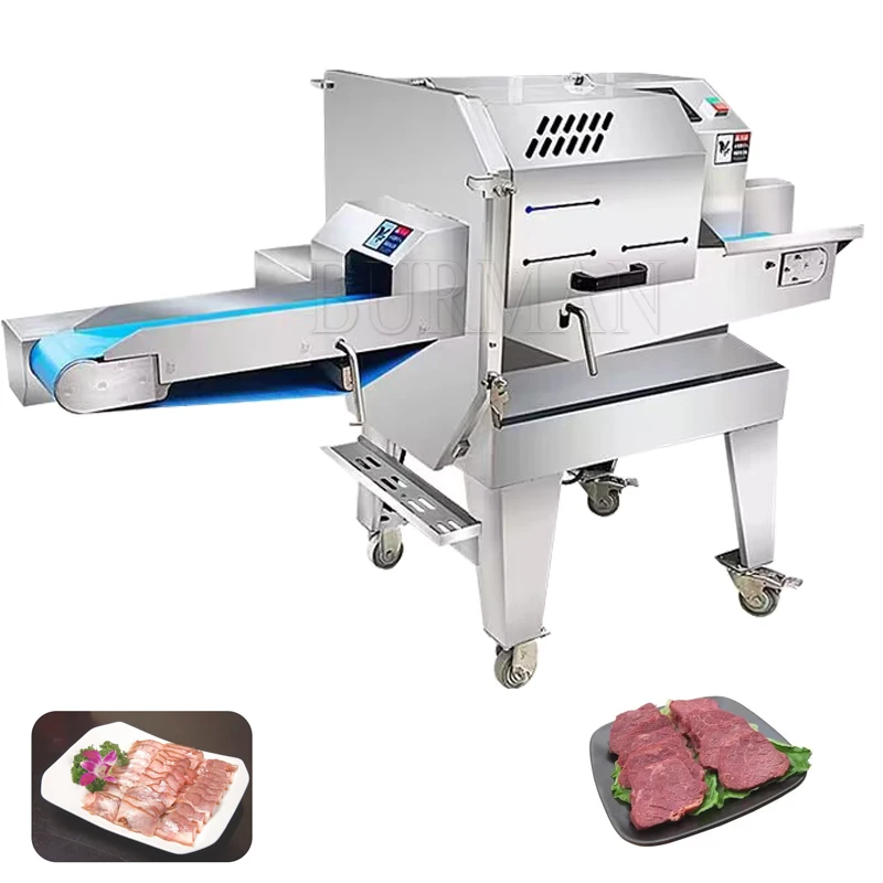 Cooked Meat Cutter Slicing Machine Industrial Commercial Restaurant Bacon Beef Meat Slicer