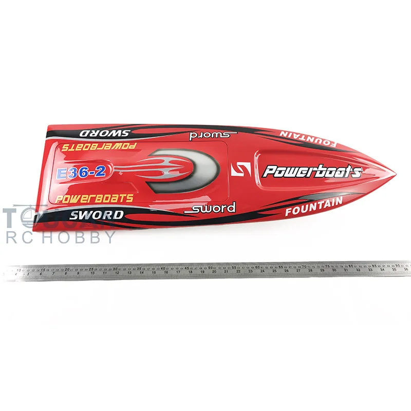 E36 High Speed Prepainted Red Electric Racing KIT RC Boat Hull Only for Advanced Player Toucan Toys for Adults Gift TH02648-SMT8