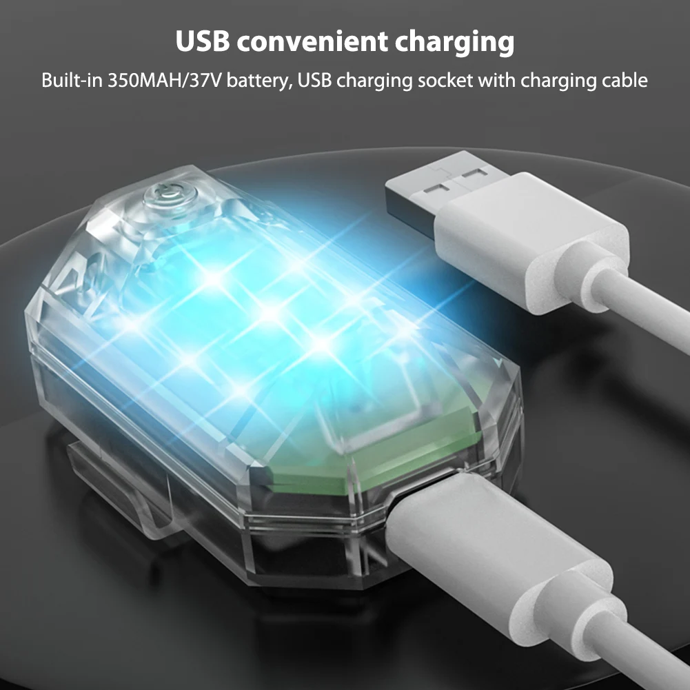 مقاوم للماء 2.4 جرام أضواء التحذير التحكم عن بعد 7 ألوان مؤشر الإشارة اللاسلكية العالمية للطائرات بدون طيار