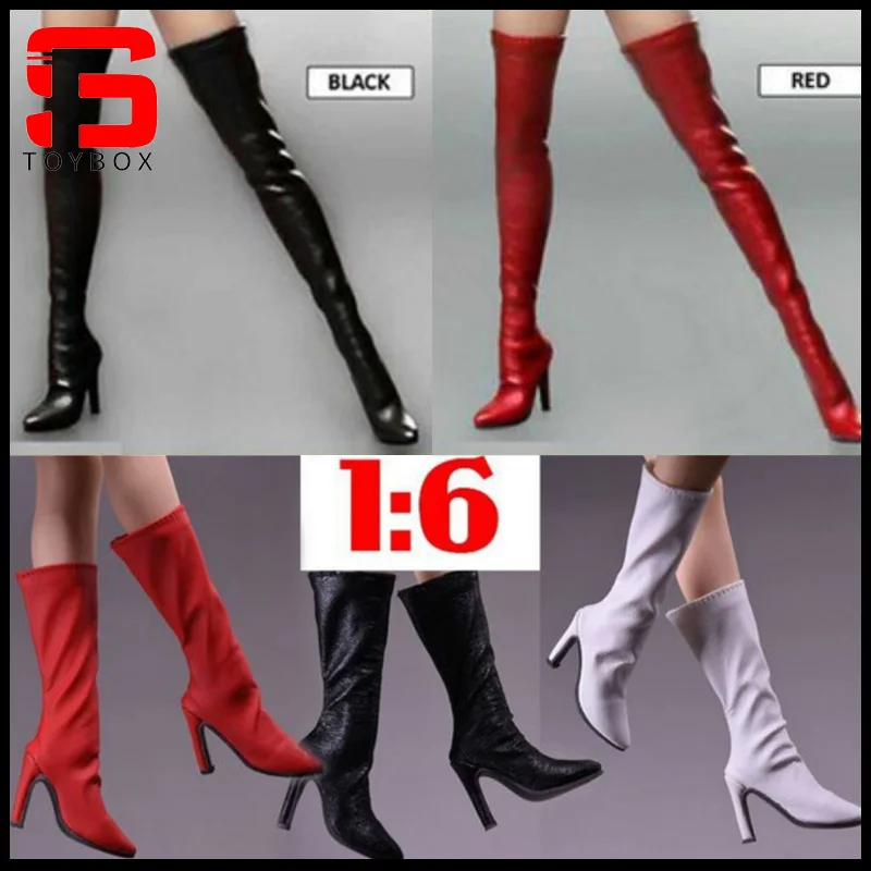 En Stock, escala 1/6, soldado femenino, tacones altos de cuero, zapatos huecos, modelo apto para muñecas de cuerpo de figura de acción TBL PH JO de 12 pulgadas