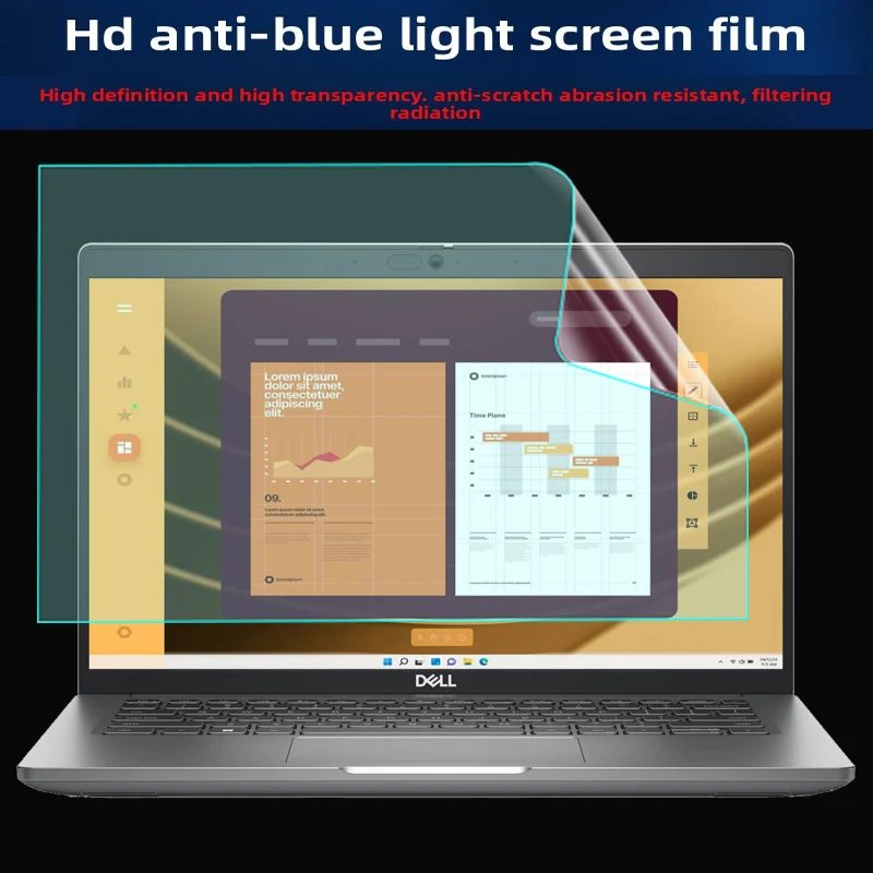 

Для Dell Latitude 5450 5440 силиконовая пленка для клавиатуры 14 дюймов 16:10 пленка для экрана ноутбука HD закаленная защитная пленка антисиняя пленка