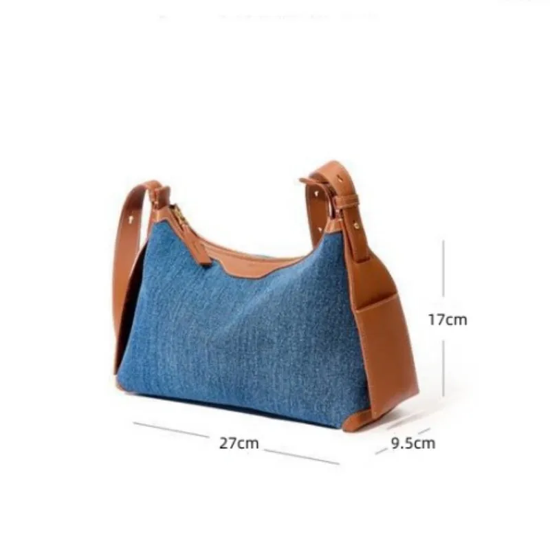 Jamhoo 2024 New Handbag Designer Hanging Ear Series Small Denim Fabric Commuter Shoulder Crossbody Bags For Women Bolas Hobo